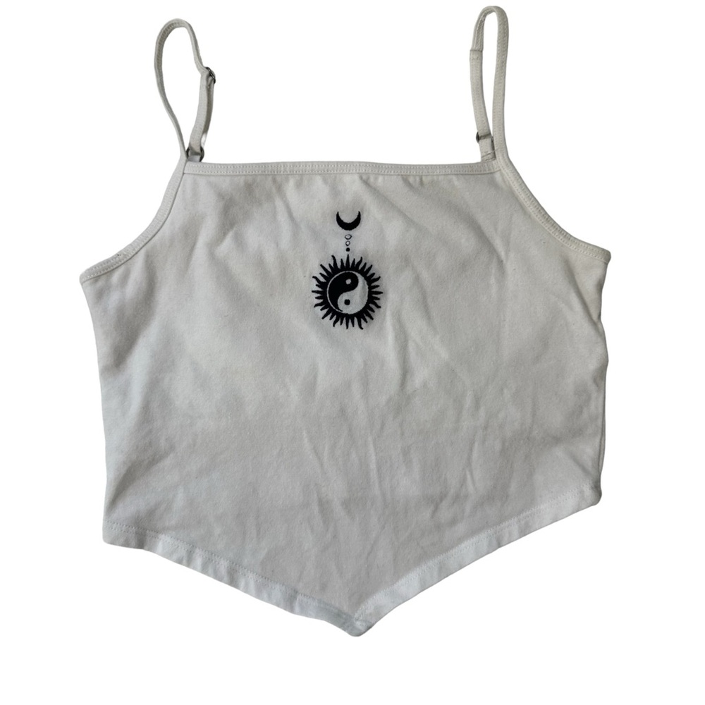 hollister white tank top